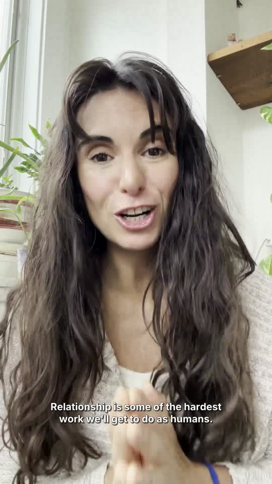 Sofia Zilberman speaking about relationships and connection in her captioned video